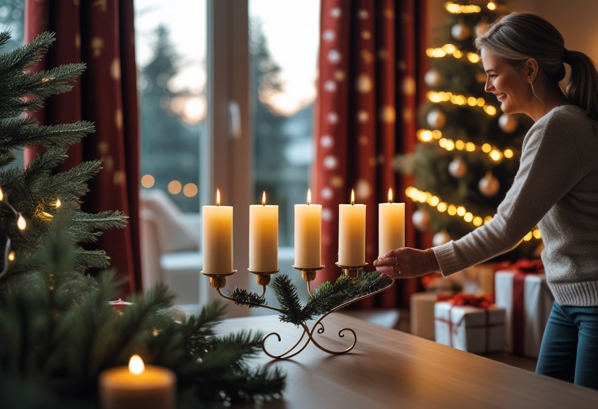 Saadan skaber du den perfekte julestemning med gardiner og adventslysestager